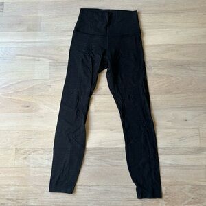Lululemon align high waisted leggings black with pattern size 4